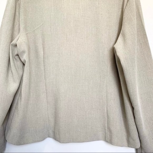 CLASSIC Light Beige Button Up Blazer PETITE XXL - Picture 5 of 8